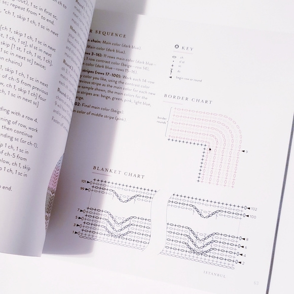 STRIPED CROCHET BLANKETS 📖  BOOK - Picture 3 of 4